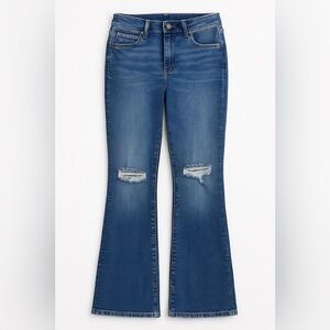 Pilcro‎ Distressed Blue Flare Jeans Size 28